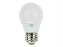 Лампа светодиодная G45 ШАР 5 Вт 160-260В E27 4000К ASD (40 Вт аналог лампы накал., 450Лм, нейтральный белый свет) (4690612002187)