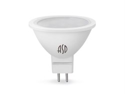 Лампа светодиодная JCDR 5.5 Вт 160-260В GU5.3 3000К ASD (50 Вт аналог лампы накал., 495Лм, теплый белый свет) (4690612002262)
