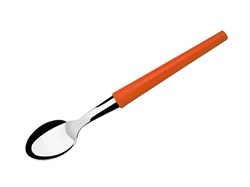 Ложка чайная, серия MILLENIUN, коралловая оранжевая, DI SOLLE (Длина: 143 мм, толщина: 0,8 мм. Прочная пластиковая ручка.) (14.0303.00.43.000)