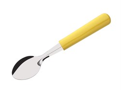 Ложка чайная, серия PARATY, желтая, DI SOLLE (Длина: 126 мм, толщина: 0,8 мм. Прочная пластиковая ручка.) (01.0303.00.14.000)