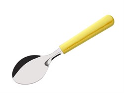 Ложка столовая, серия PARATY, желтая, DI SOLLE (Длина: 185 мм, толщина: 0,8 мм. Прочная пластиковая ручка.) (01.0301.00.14.000)