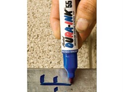 Маркер промышл. перманентный фетровый MARKAL DURA-INK 55 СИНИЙ (Толщина линии 1,5/4,5 мм. Цвет синий) (96530)