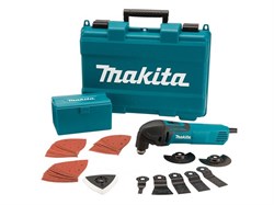 Многофункциональный инструмент (реноватор) MAKITA TM 3000 CX 2 в чем. + набор оснастки (320 Вт, 6000 - 20000 об/мин, набор оснастки из 15 предметов) (TM3000CX2)