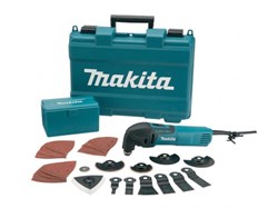 Многофункциональный инструмент (реноватор) MAKITA TM 3000 CX 3 в чем. + набор оснастки (320 Вт, 6000 - 20000 об/мин, набор из 45 предметов) (TM3000CX3)