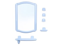 Набор ВК Berossi 46 (Беросси 46), голубовато-бирюзовый, BEROSSI (Изделие из пластмассы. Размер зеркало 352 х 520 мм) (НВ04606000)