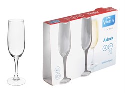 Набор бокалов для шампанского, 3 шт., 170 мл, 192х52 мм, серия Adara, VINTIA (V052840) (V052840)