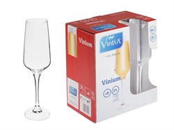 Набор бокалов для шампанского, 6 шт., 210 мл, 210х60 мм, серия Vinium, VINTIA (V055340) (V055340)