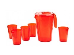 Набор для напитков &quot;Fresh&quot;, апельсин, BEROSSI (Изделие из пластмассы. Литраж 1.8 литра и 0.25 литра) (ИК18050000)