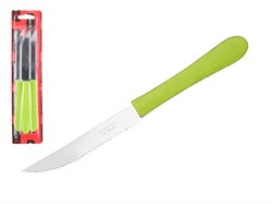 Набор ножей для стейка, 3шт., серия NEW TROPICAL, зеленые, DI SOLLE (Длина: 194 мм, длина лезвия: 97 мм, толщина: 0,8 мм. Прочная пластиковая ручка.) (04.0101.18.07.000)