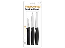 Набор ножей малых 3 шт. черный Functional Form Fiskars (FISKARS ДОМ) (1014274)