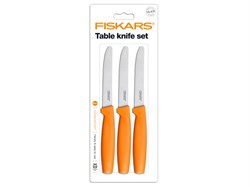 Набор ножей столовых 3 шт. оранжевый Functional Form Fiskars (FISKARS ДОМ) (1014278)