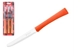 Набор ножей столовых, 3шт., серия INOVA D+, коралловые оранжевые, DI SOLLE (Длина: 217 мм, длина лезвия: 101 мм, толщина: 0,8 мм. Прочная пластиковая  (38.0106.18.43.000)