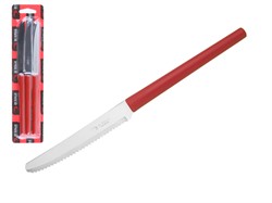 Набор ножей столовых, 3шт., серия MILLENIUN, красные, DI SOLLE (Длина: 213 мм, длина лезвия: 101 мм, толщина: 0,8 мм. Прочная пластиковая ручка.) (14.0106.18.16.000)