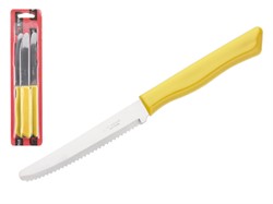 Набор ножей столовых, 3шт., серия PARATY, желтые, DI SOLLE (Длина: 200 мм, длина лезвия: 103 мм, толщина: 0,8 мм. Прочная пластиковая ручка.) (01.0106.18.14.000)