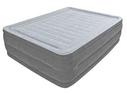 Надувная кровать Queen Comfort-Plush (Квин Комфорт-Плаш), 152х203х56 см, встр. электрич.насос, INTEX (64418)