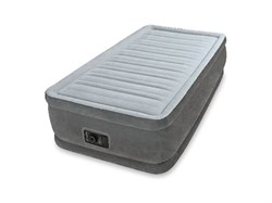 Надувная кровать Twin Comfort-Plush (Твин Комфорт-Плаш), 99х191х46 см,  встр. электрич. насос, INTEX (64412)