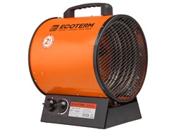 Нагреватель воздуха электр. Ecoterm EHR-06/3C (пушка, 6 кВт, 380 В, 3-хфазный, термостат, 2 года гарантии) (EHR-06/3C)