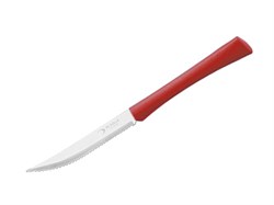 Нож для стейка, серия INOVA D+, красный, DI SOLLE (Длина: 224 мм, длина лезвия: 108 мм, толщина: 0,8 мм. Прочная пластиковая ручка.) (38.0101.00.16.000)