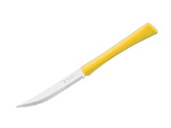 Нож для стейка, серия INOVA D+, желтый, DI SOLLE (Длина: 224 мм, длина лезвия: 108 мм, толщина: 0,8 мм. Прочная пластиковая ручка.) (38.0101.00.14.000)