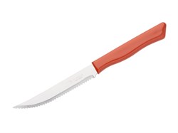 Нож для стейка, серия PARATY, коралловый оранжевый, DI SOLLE (Длина: 218 мм, длина лезвия: 110 мм, толщина: 0,8 мм. Прочная пластиковая ручка.) (01.0101.00.43.000)
