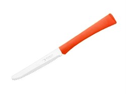 Нож столовый, серия INOVA D+, коралловый оранжевый, DI SOLLE (Длина: 217 мм, длина лезвия: 101 мм, толщина: 0,8 мм. Прочная пластиковая ручка.) (38.0106.00.43.000)