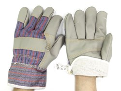 Перчатки с кожанными накладками тип1 размер №10,5 STARTUL (ST7153)