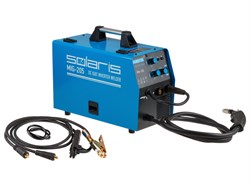 Полуавтомат сварочный Solaris MIG-205 (MIG/MAG/FLUX/MMA) (220В; встроенная горелка 2 м; смена полярности) (MIG-205)