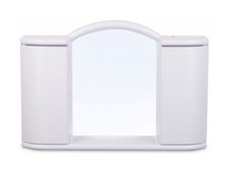 Шкафчик зеркальный Argo (Арго), белый мрамор, BEROSSI (Изделие из пластмассы. Размер 596 х 410 х 108 мм) (АС11904000)