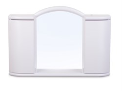 Шкафчик зеркальный Argo (Арго), снежно-белый, BEROSSI (Изделие из пластмассы. Размер 596 х 410 х 108 мм) (АС11901000)