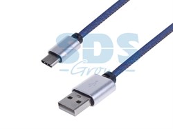 Шнур_USB_3.1_type_C_maleUSB_2._0_male_в_джинсовой_оплетке_1_м_REXANT_1818859