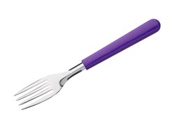 Вилка столовая, серия PARATY, фиолетовая, DI SOLLE (Длина: 188 мм, толщина: 1,2 мм. Прочная пластиковая ручка.) (01.0201.00.09.000)