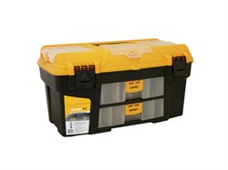 - Ящик для инструмента пластмассовый УРАН 53х27,5х29см (21&quot;) (с двумя консолями и коробками) (IDEA) (М2927)