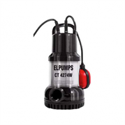 Elpumps CT 4274W Насос погружной для чистой воды 800 Вт, глубина 5 м, 250 л/мин, высота подъема 11 м, твердые частицы до 3 мм.