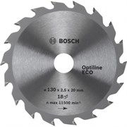 Bosch Диск для циркулярных ручных пил Optiline Eco 130-20(16) 18 2608641781