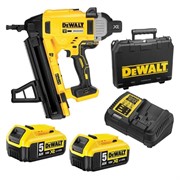 DeWalt DCN890P2 Гвоздезабивной пистолет аккум. в чем. (18V, 2*5.0Ah, гвозди: 57мм/d6.4мм, 3 реж)