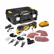 DeWalt DCS356E1T Многофункциональный инструмент в TSTAK II+ оснастка (18V, 1*1.7Аh, 3 скорости, BL)