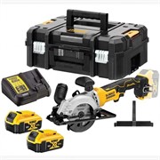 DeWalt DCS571P2 Дисковая пила аккум. в TSTAK II (18V, 2*5.0Ah, 115*9.5 мм,пропил: 39.5 мм, BL-motor)