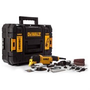 DeWalt DWE315KT Многофункциональный инструмент в TSTAK II + оснастка (300 Вт, 0-22000 об/мин,  1.6°)