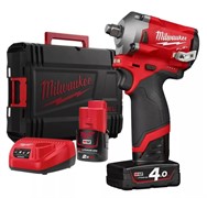 MILWAUKEE M12 FIW38-422X Гайковерт аккум. в HD кейсе (12V, 339 Нм, 2*2.0/4.0Ah, 3/8", BL-motor)