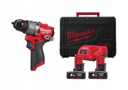 MILWAUKEE M12 FPD2-402X Шуруповерт ударный аккум. в HD кейсе (12V, 2*4.0Ah, 45 Нм, BL-motor)