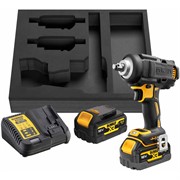 DeWalt DCF891P2G Гайковерт аккум. в кор. с вкладышем (18V, 2*5.0Ah, 1/2", 812 Нм, BL-motor)
