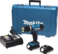 MAKITA DHP453RAJ Шуруповерт ударный аккум. в чем. (18V, 2*2.0Ah, 42 Нм, 2 скор.)
