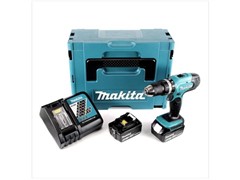 MAKITA DHP453RTJ Шуруповерт ударный аккум. в чем. (18V, 2*5.0Ah, 42 Нм, 2 скор.)