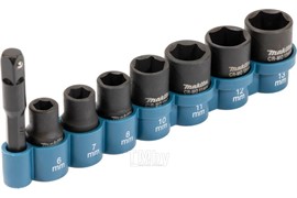 MAKITA E-12289 Набор ударных головок 6-13 мм 1/4" в блистере (8 шт)
