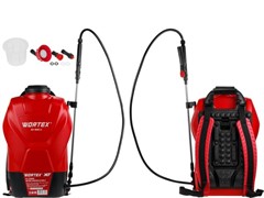 WORTEX KS 1640 Li SOLO Аккум. опрыскиватель в кор.  (18V, 16 л, мягкая спинка, ручка для переноски)