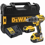 DeWalt DCD791P2 Шуруповерт аккум. в чем. TSTAK (18V, 2*5.0Ah, 70 Нм, BL-motor)