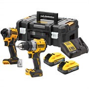 DeWalt DCK2051H2T Набор: Шуруповерт DCD800 + гайковерт DCF850 в TSTAK II (18V, 2*5.0Ah,90 Нм/206 Нм)