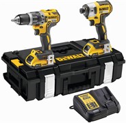 DeWalt DCK266D2 Набор: уд. шуруповерт DCD796 + гайковерт DCF887 в чем. DS150 (18V, 2*2.0Ah,70/205Нм)