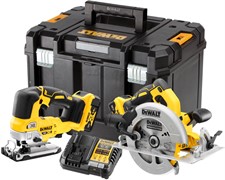 DeWalt DCK2012P2T Набор: Дисковая пила DCS570 + лобзик DCS334 в TSTAK VI (18V, 2*5.0Ah, BL-motor)
