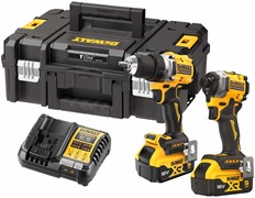 DeWalt DCK2051P2T Набор: Шуруповерт DCD800 + гайковерт DCF850 в TSTAK II (18V, 2*5.0Ah,90 Нм/206 Нм)